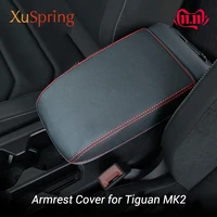 for vw tiguan mk1 mk2 2016 2017 2018 2019 2020 armrest console pad cover cushion support box armrest top mat liner car styling
