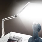 Сенсорная светодиодная Складная Настольная лампа с зажимом, длинная рука, защита для глаз, настольная лампа для чтения, USB, офисный Настольный светильник, светильник нее освещение