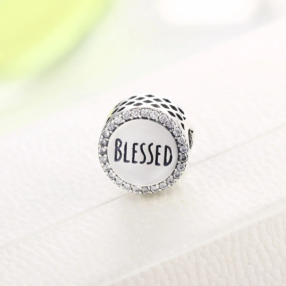 По оптовой цене подходит серебряный браслет 925 стерлингового серебра BLESSED