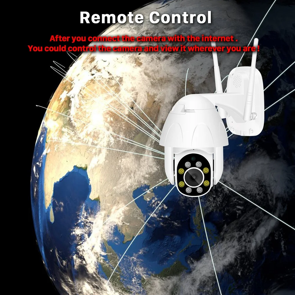 Ip-камера видеонаблюдения 2-мегапиксельная Yoosee Wi-Fi аудио скоростная купольная PTZ