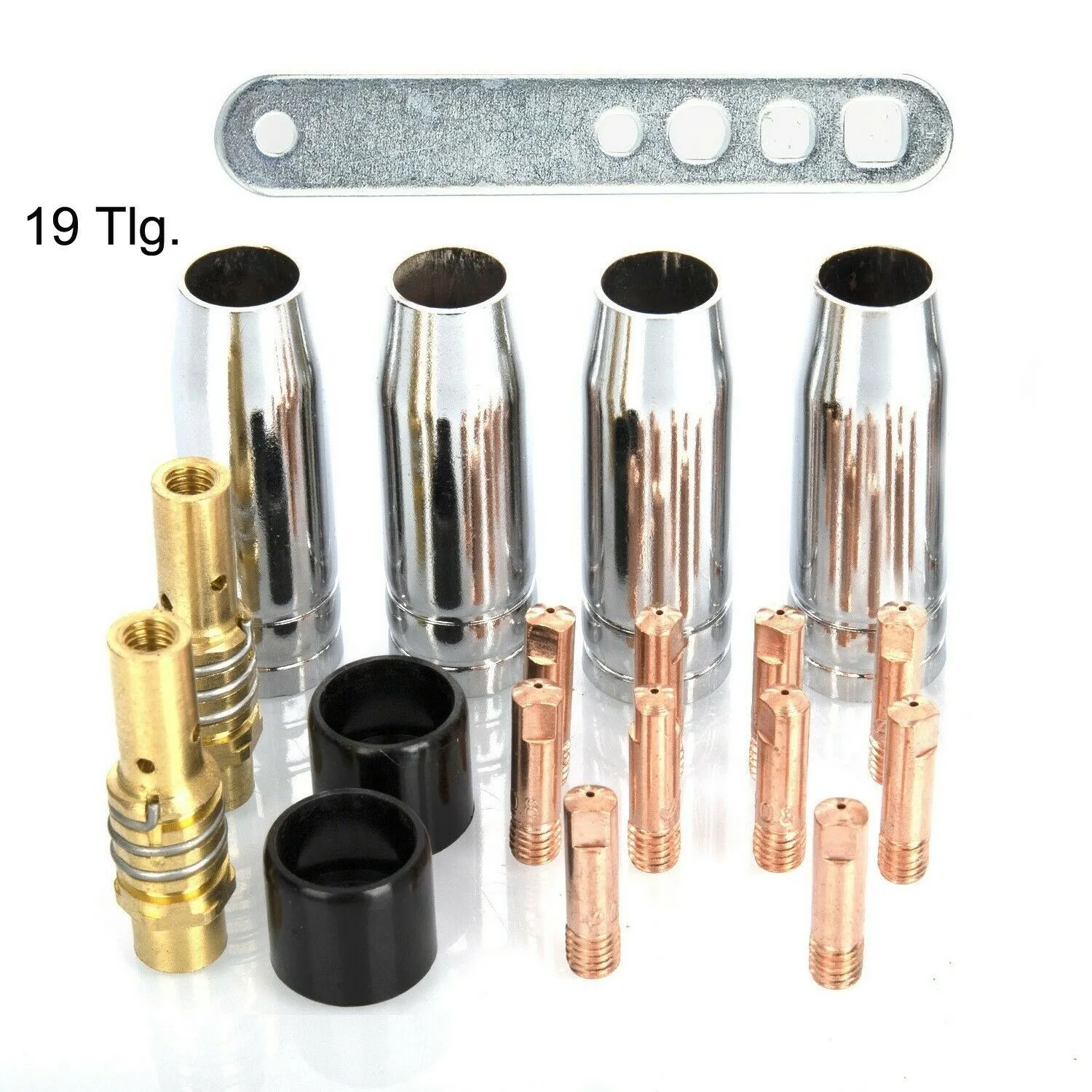 

19pcs Welding Torch Consumables MB 14/15/150 Gas Nozzle MIG/MAG 0.8 Mm Nozzle Tip Holder For Argon Arc Welding