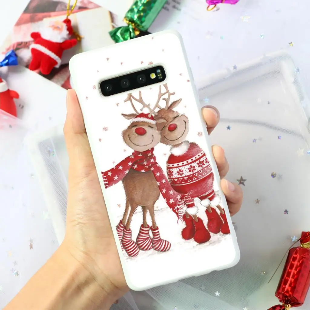 Рождественские силиконовые олень мягкий TPU чехол для samsung Galaxy A50 A10 A30 A40 A70 A60 S10 S9 S8 A6 плюс A7 A8 A9 S7 S6 Edge чехол - Цвет: Kbd-sd2lu