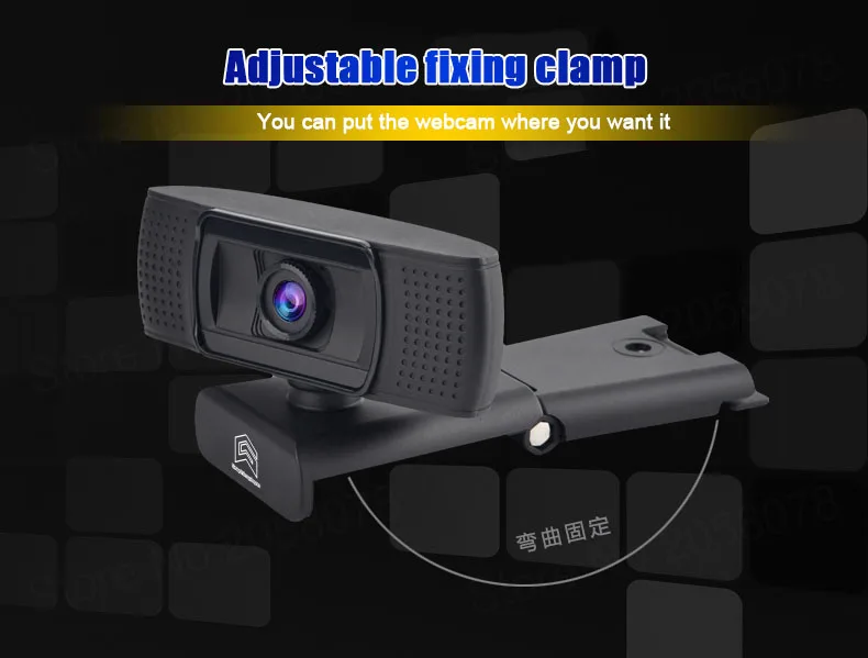 

Webcam 1080P, HDWeb Camera with Built-in HD Microphone 1920 x 1080p USB Plug n Play Web Cam, Widescreen Video