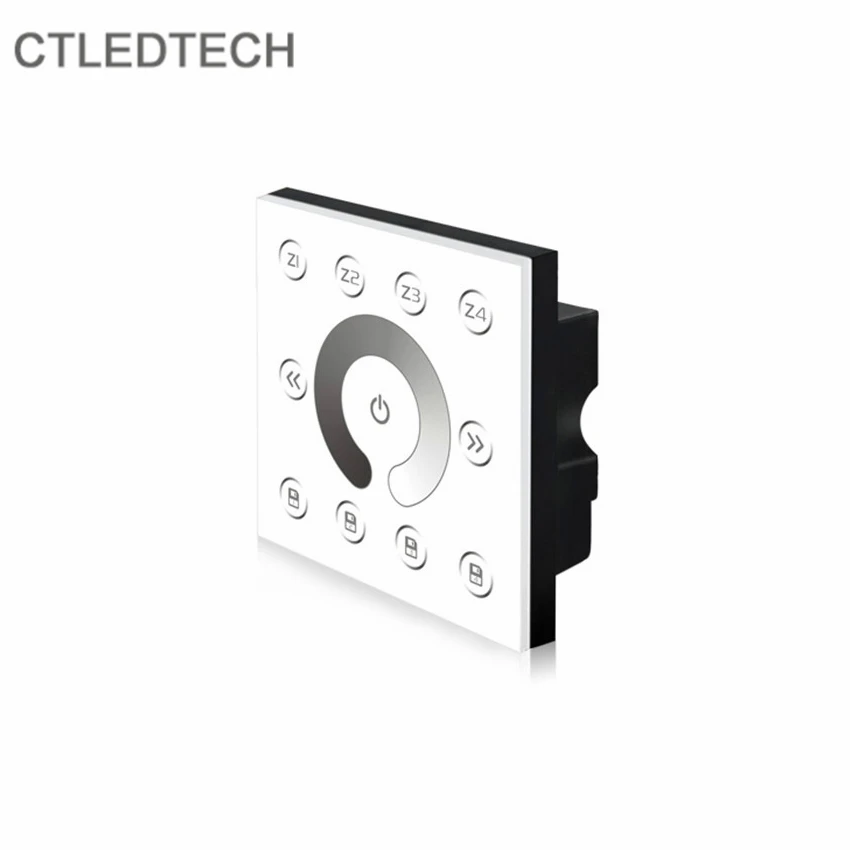 Цветной диммер 86 типа P7 DMX512 RGB сенсорная панель управления 4 зонами для