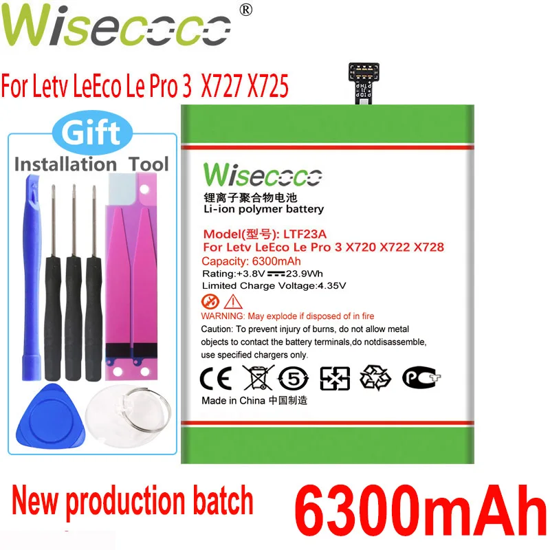 WISECOCO Новый LTF23A Батарея для Letv LeEco Le Pro 3 X720 X722 X728 X727 X725 мобильный телефон + номер