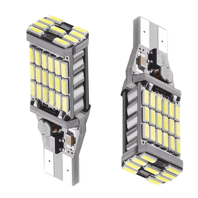 4014 45SMD 2 шт. супер яркий T15 W16W 921 45 SMD светодиодный 4014 Авто Canbus обратный свет лампы заднего хода задний фонарь - Испускаемый цвет: 4014 45SMD