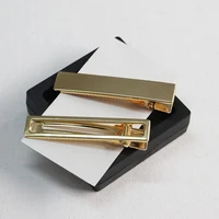 10pcs 7 1cm golden duckbill clip clip source ladies hairpin geometric metal hairpin clip duckbill