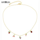 Модное ожерелье SIPENGJEL с кубическим цирконием, ожерелье с кулоном в виде фруктов, цепочка для лучшего друга, ожерелья для женщин, ювелирные изделия 2021