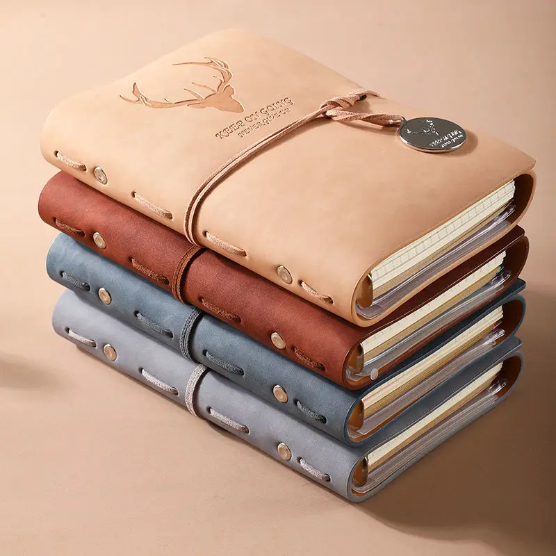 

Kghffer Auspicious Antlers Loose Leaf Bandage Notebooks for Office School Stationary Journal Diary Scrapbook student Gift