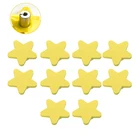 Ручки и ручки для мебели, милые резиновые ручки для ящиков, для детской комнаты, кухни, кабинета, желтой звезды, Мультяшные дверные ручки, 10 шт.