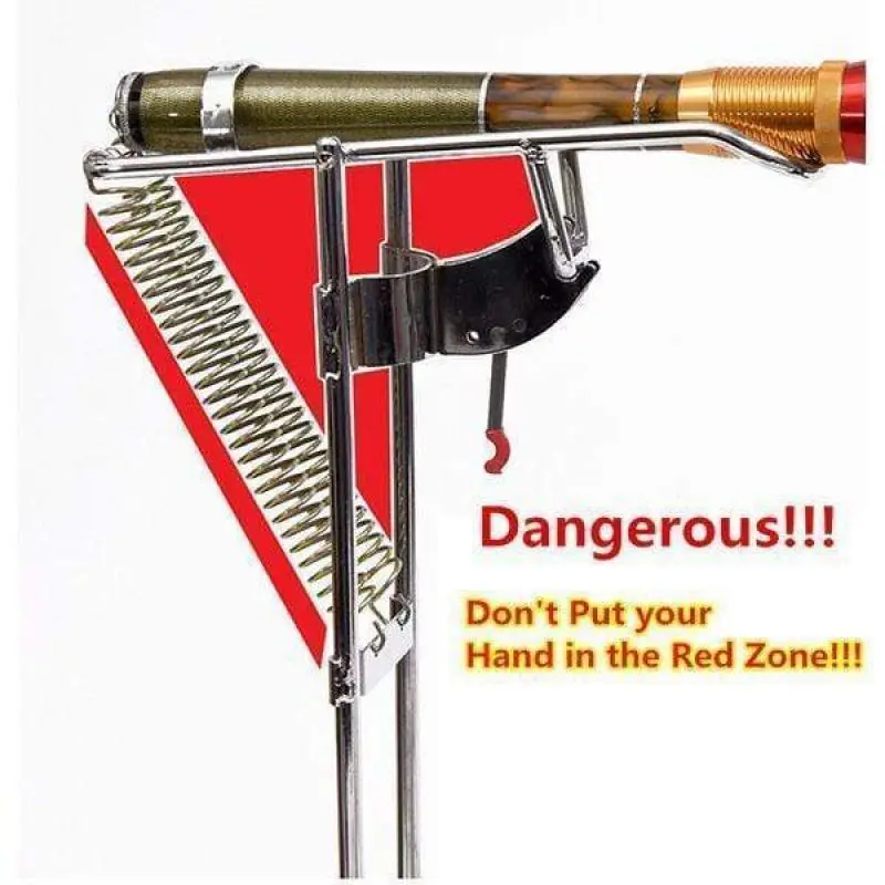 

1pcs Auto Spring Fishing Rod Pole Holder Lifter Full Stainless Steel Adjustable Sensitivity Folding Fishing Accessories Bracket