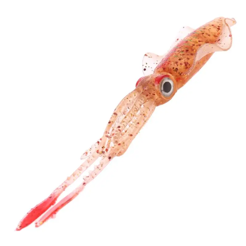 Sea Fishing Bionic Squid Bait with Ear Thin Fin Soft Baits Fish-shaped Fake Lure Fish Bite R66E images - 6