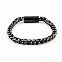 men chain jewelry goth stainless steel braided punk rock bangles couple bracelet man hand chains accessories mens braceklets
