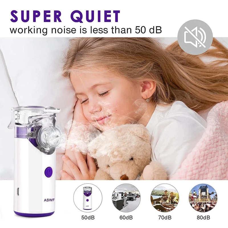 

Portable Inhalation Nebulizer Ultrasonic Handheld Child Adult Health Care Atomizer Nebulizer Home Medical Equipment Compression
