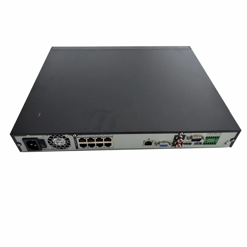 dahua cctv camera system DHI-NVR5208-8P-4KS2 Mult language indoor network camera IPC-HDBW4433R-S 8PCS 4MP POE H.265 h.264