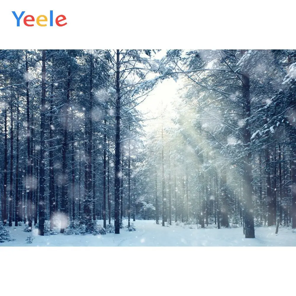NBK10892 Yeele зимние фоны для фотосъемки боке Снежный лес Солнечный свет персонализированные фоны для фотостудии - Цвет: NBK10892