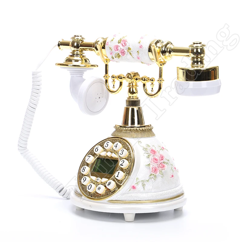 Винтажный телефон поворотная пластина Кнопка циферблат антикварные телефоны