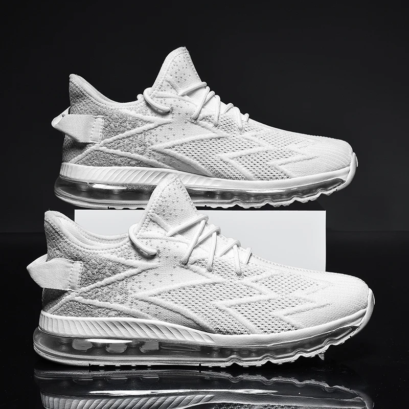 

Mens Casual Sneakers Air Cushion Running Shoes Breathable Anti-Skidding Fashion Male Sports Shoes