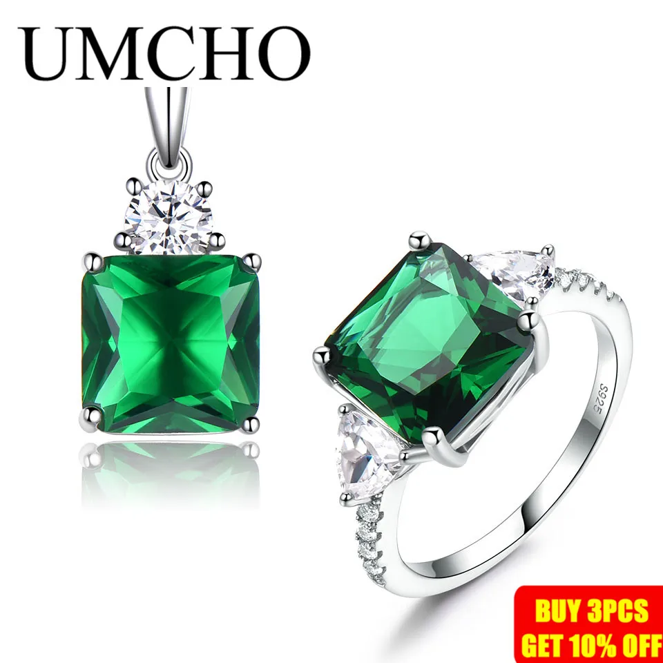 Женские Ювелирные наборы UMCHO из стерлингового серебра 925 пробы с драгоценными