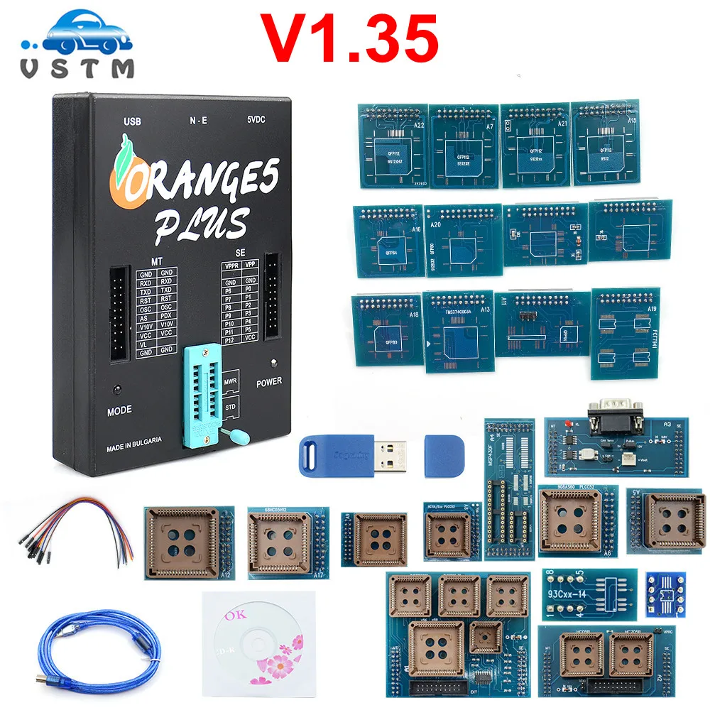 Программатор Orange5 Plus от производителя программатор V1.36 с полным адаптером