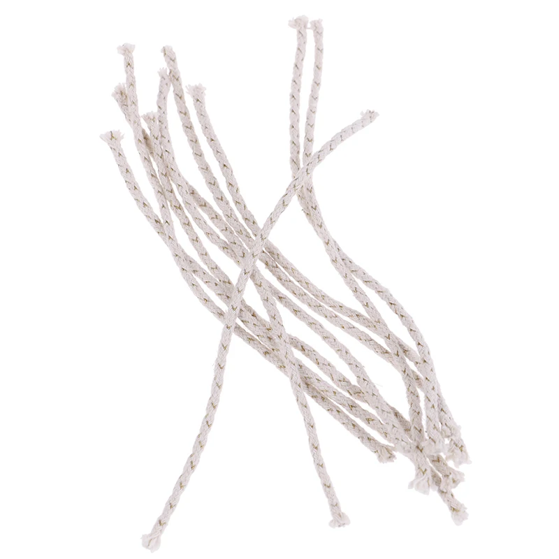 

10pcs/Set Copper Wire Lighter Cotton Core Wick Kerosene Oil Lighter Accessories Replacement for Petrol Lighter Fire Starter Bulk