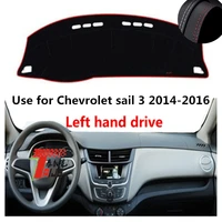 taijs factory classic leather car dashboard cover for chevrolet sail 3 2014 2015 2016 left hand drive