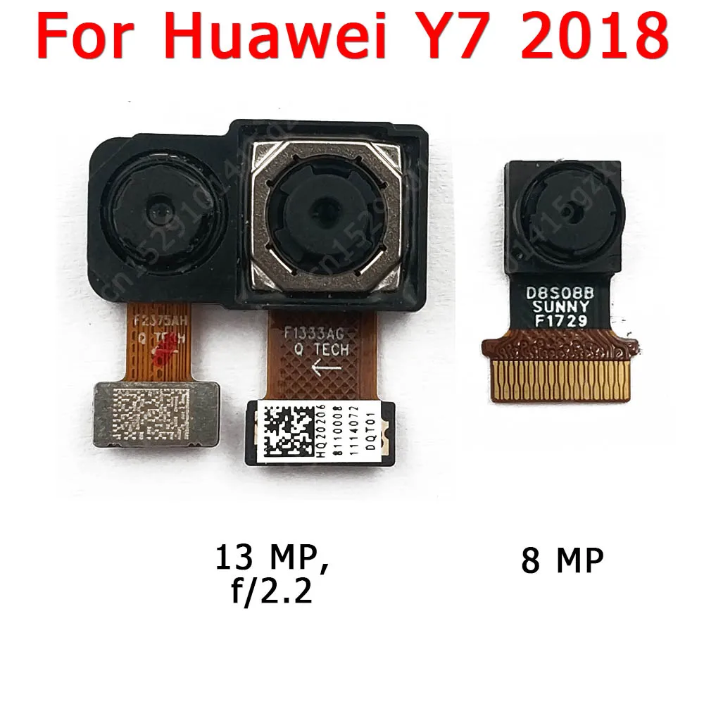 Оригинальная передняя и задняя камеры для Huawei Y7 Pro 2018 2019 модуль основной гибкой