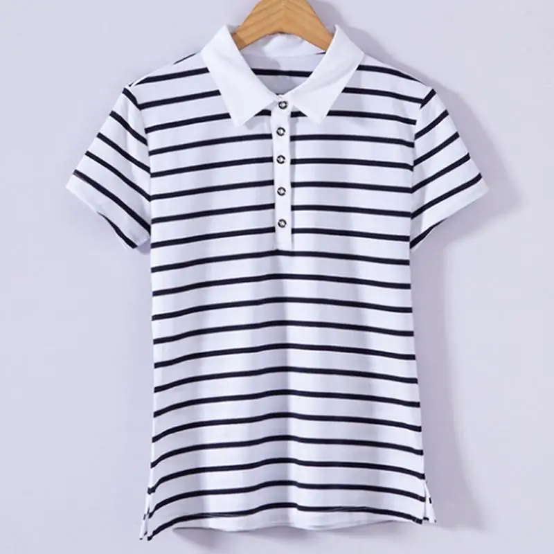 Высокое качество 2020 летние новые женские рубашки поло с коротким рукавом