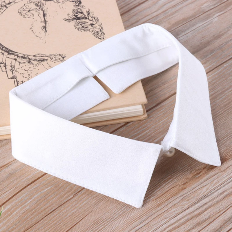 

Classic Black/White Fake Collar Shirt Fake Collar Tie Vintage Detachable Collar Women/Men Blouse Clothes Accessory