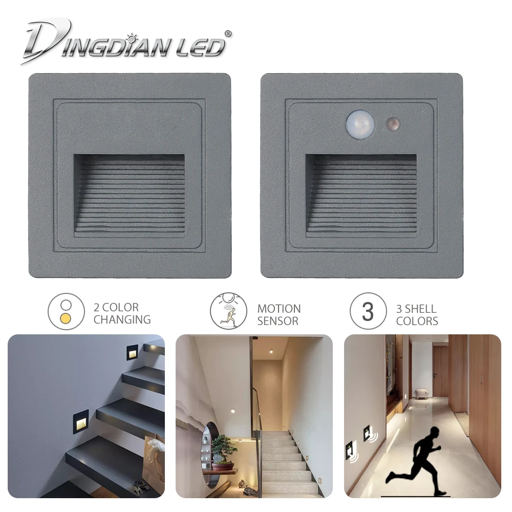 Светодиодная лампа для ступенек светильник лестницы Светильник s движения