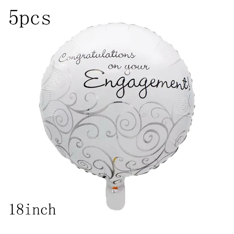 18-дюймовые шары с белым гелием для свадьбы невесты и жениха на День Св. Валентина
