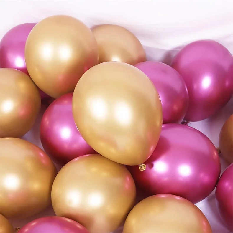 Глянцевые металлические жемчужные латексные воздушные шары плотные