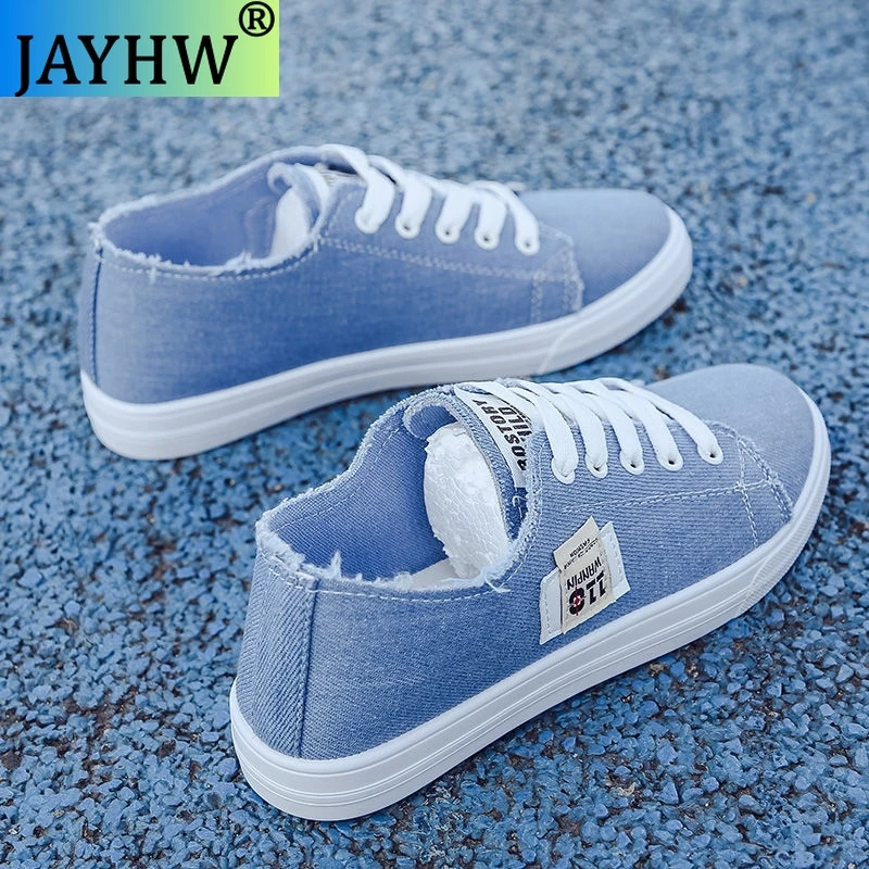 

2022 New Women Casual Shoes Lace Up Canvas Loafers Summer Soft Breathable Shoes Student Girl Lightweight Ladies Sneakers