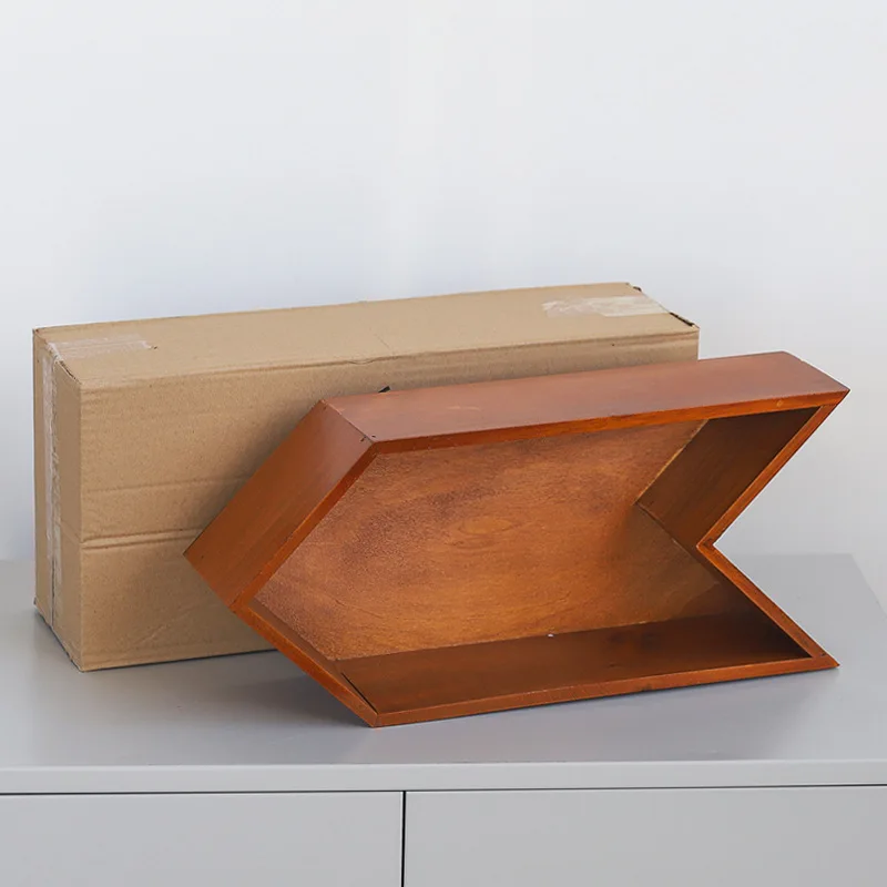 Европейский стиль ретро твердая деревянная стреловидная настенная подвесная