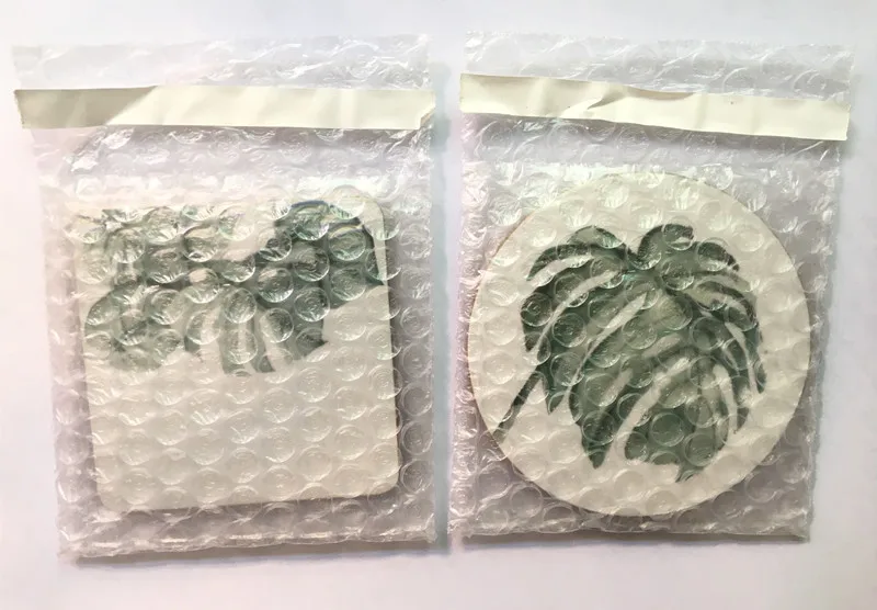 Растительная печать деревянная подставка под стаканчик нескользящий подогреваемый коврик кофейные чайные стаканчики фирменный коврик ручная роспись, 1 шт