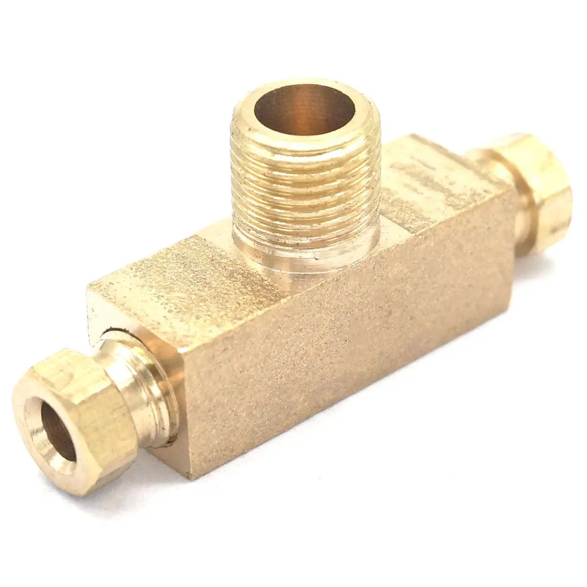 1/8&quot BSPP male Thread x 4mm OD Tube Tee Brass Compression Connector Fitting Adapter Pipe fitting For Lube Tubing | Обустройство
