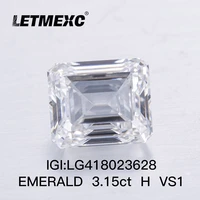 3 15 carat emerald cut igi cvd diamond excellent cutting lab grown diamond