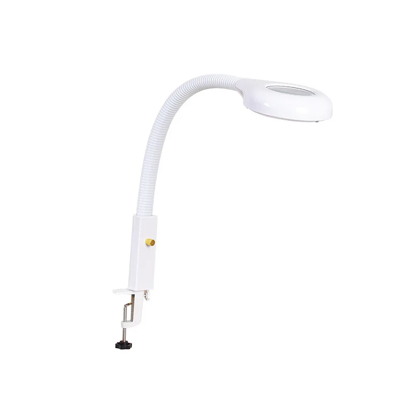저렴한 클립 식 테이블 램프 돋보기 24W120 구슬 네일 아트 및 속눈썹 그림자없는 플로어 램프 차가운 빛 독서 램프