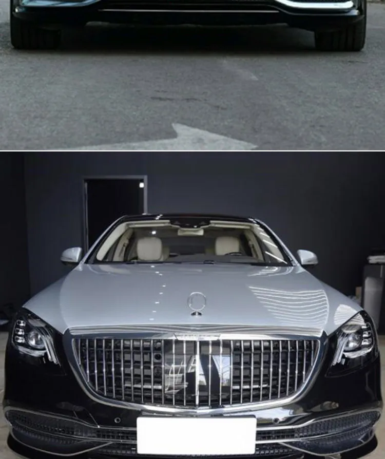 ABS передняя средняя решетка гоночные решетки для Mercedes Benz s-класса w222 S680 Tunning To Maybach style