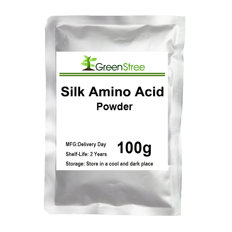 High Quality Silk Amino Acid Powder,Reduce Wrinkles,Cosmetic Raw,Skin Whitening and Smooth ,Delay Aging,Moisturizing