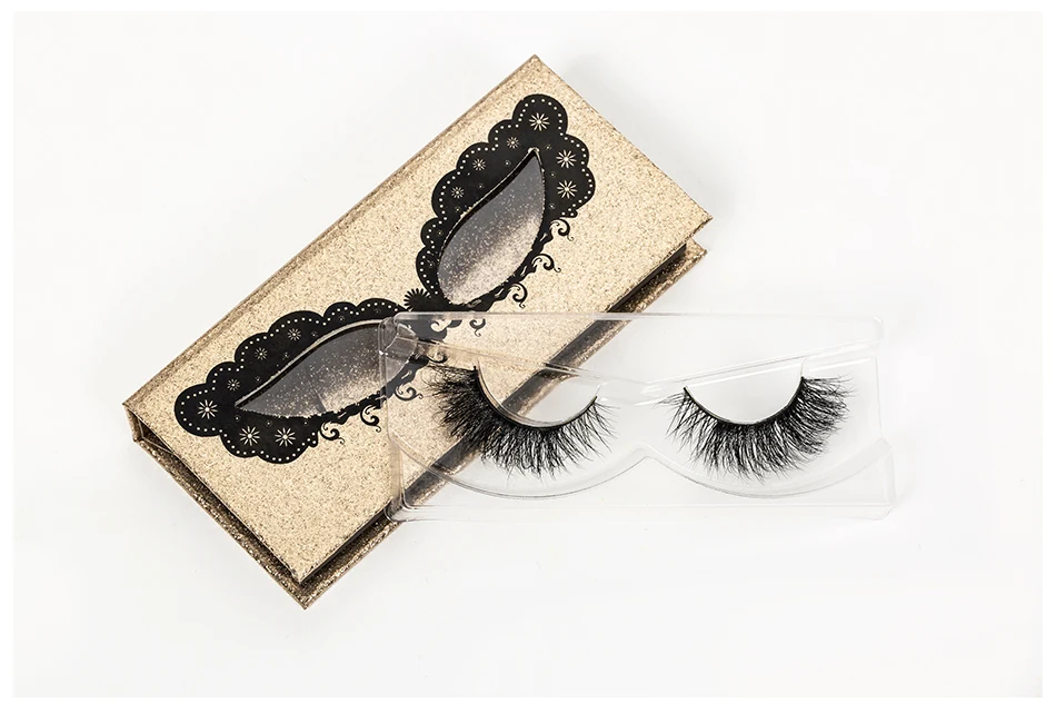 Custom Eyelashes Packing Boxes Gift box Lashes Package Customize Storage Cases Makeup Cosmetic Case Mink False Eyelash 1Pcs