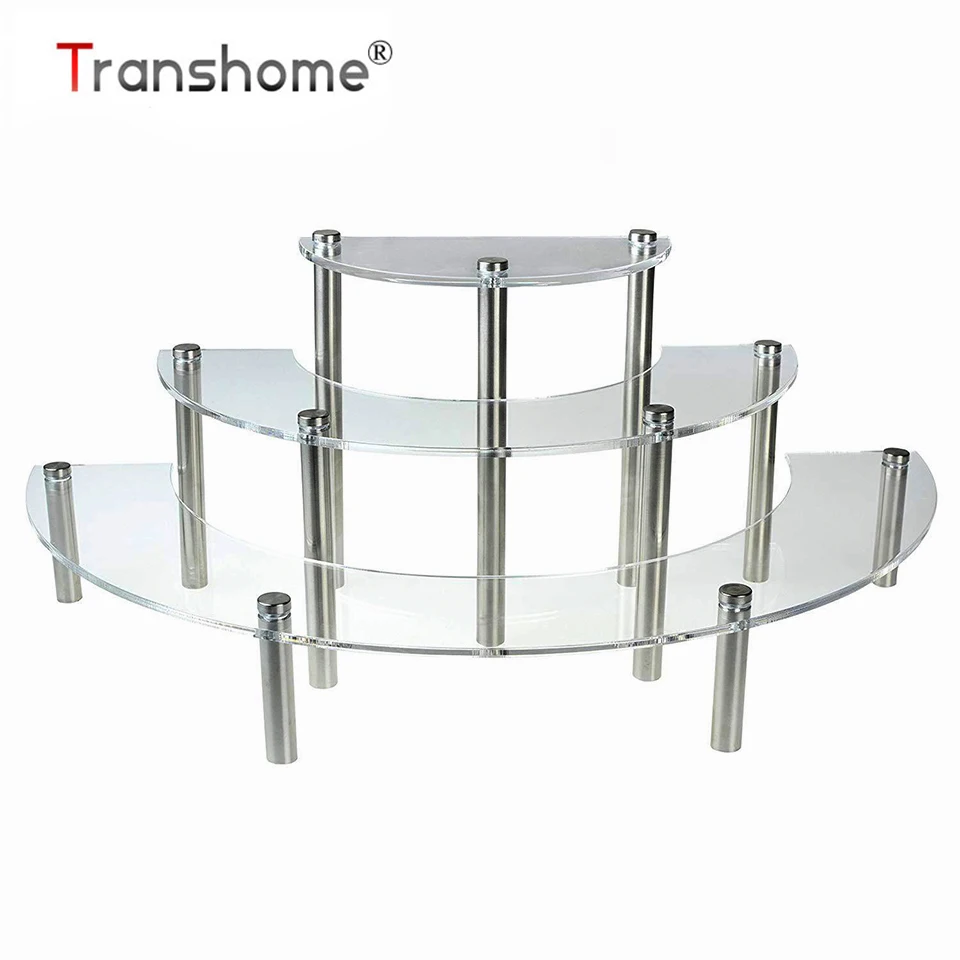 

Подставка для рождественских конфет Transhome, акриловая подставка для десертов 3 уровня, подставка для свадебных торжеств, дней рождения, новог...