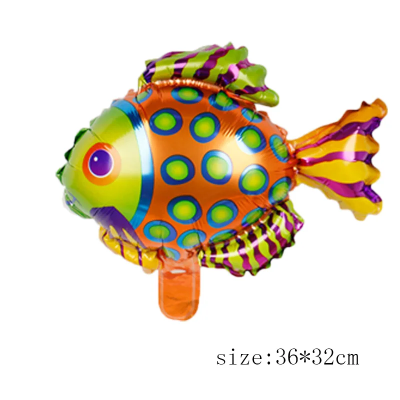 MN03903 spot fish Воздушные шары из фольги для мини-рыб, омаров, морских животных, 5 шт., воздушные шары для морского океана, Babyshower, морские украшения для тематических вечеринок, детский подарок - Цвет: MN03903 spot fish