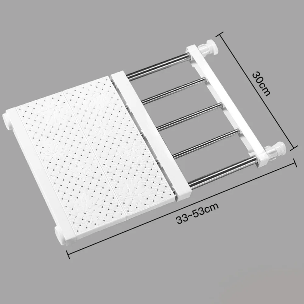 

1 Set Shelf Divider and Separators Nail-free Retractable Storage Rack for Closet