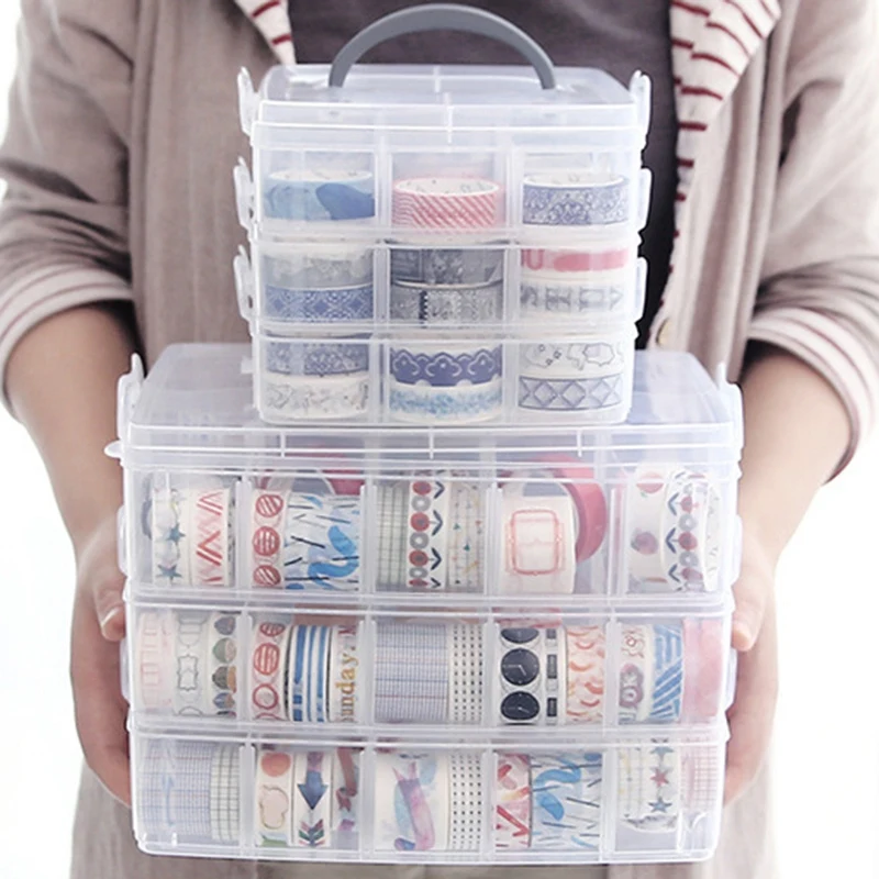 1 шт. простой канцелярский держатель прозрачный Штабелируемый 30 балок Васи ленты