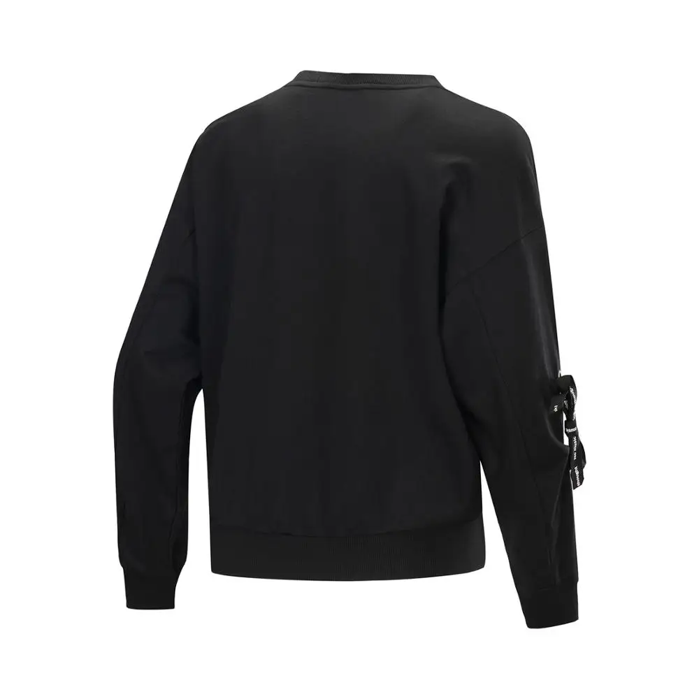 Женский спортивный свитер Li Ning AWDP332 CJAS19 однотонный Белый свободного покроя из 100%