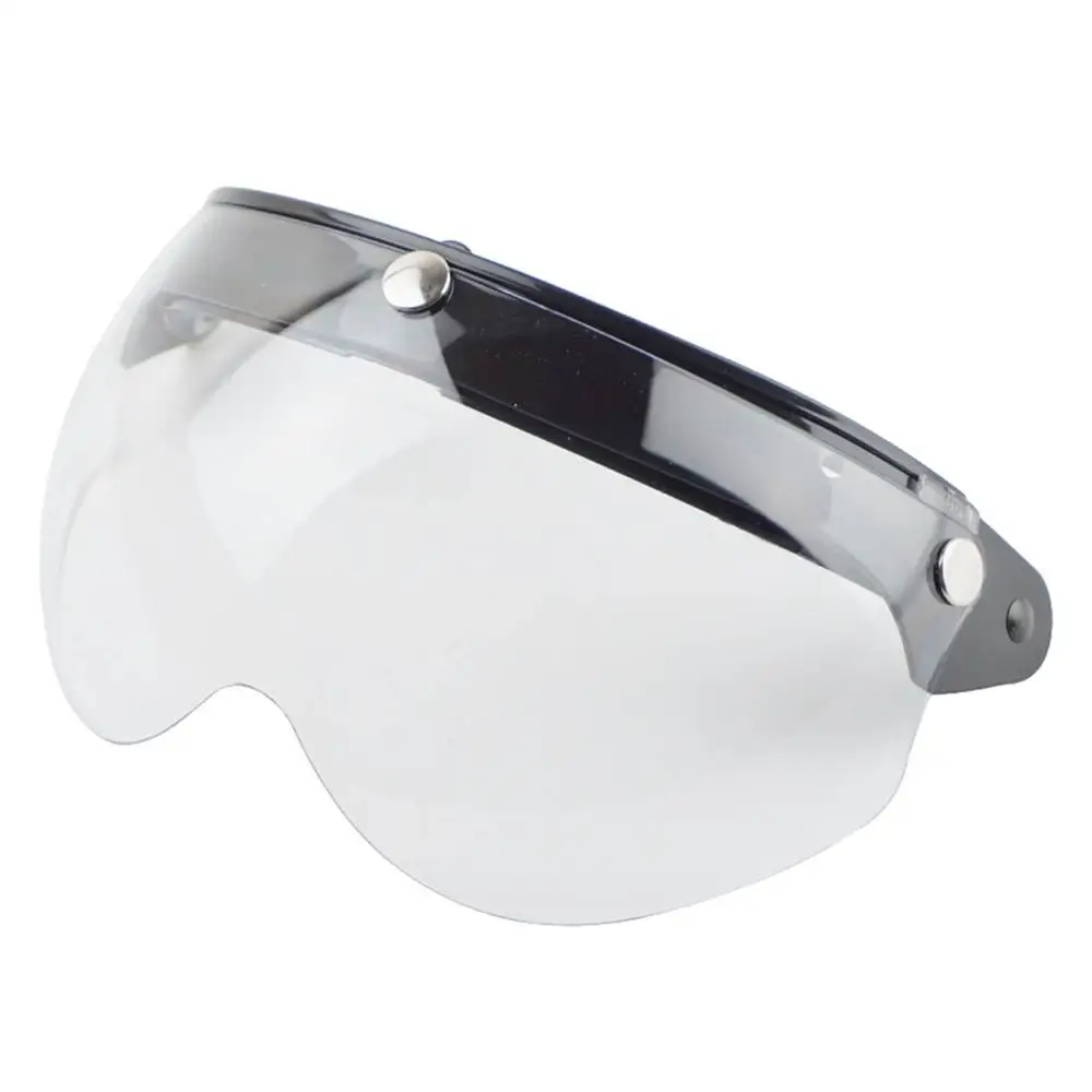 Винтажный защитный козырек для мотоциклетного шлема 3 защелки 3/4 дюйма с открытым