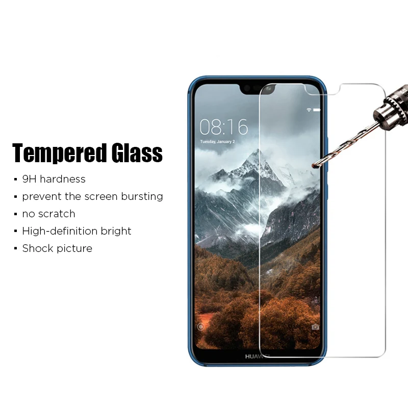 9H твердое закаленное стекло для Huawei Nova 4 4E 5 5i Pro 5T Защита экрана Y3 ii Y5 6/6 SE защитная