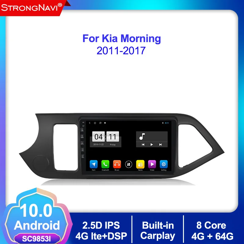 2Din Android 10 0 9 &quot2.5D IPS экран DSP автомобильное радио для KIA PICANTO Morning 2011 2017 GPS