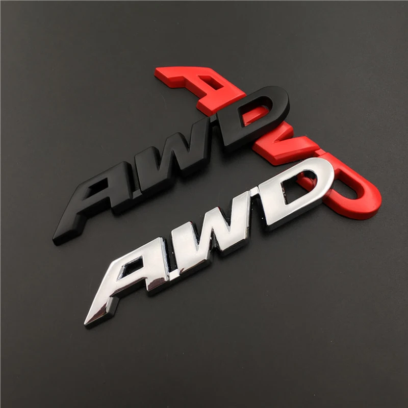 Car-styling 3D Metal Badge Stickers for AWD Logo Auto Emblem Decals Decoration Ferrari Volvo Mazda Lexus Subaru Renault Audi | Автомобили